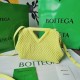 Bottega Veneta Small Point Bag In Seagrass Quilted Leather