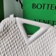 Bottega Veneta Small Point Bag In White Quilted Leather