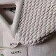 Bottega Veneta Small Point Bag In White Quilted Leather