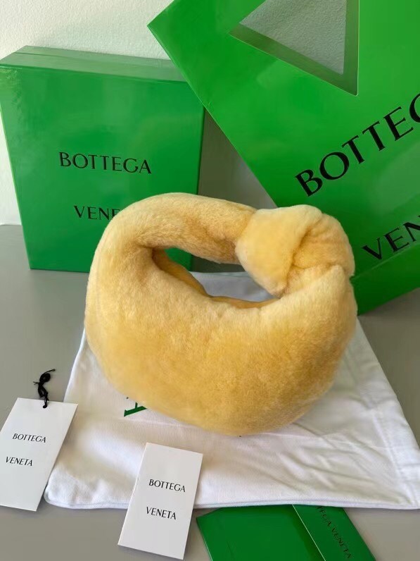 Bottega Veneta Mini BV Jodie Bag In Teddy Shearling