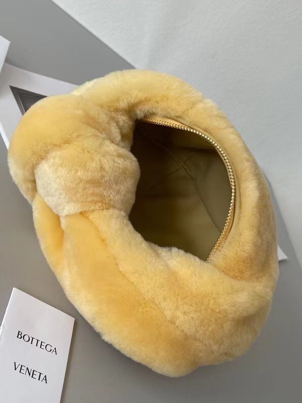 Bottega Veneta Mini BV Jodie Bag In Teddy Shearling