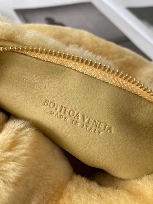 Bottega Veneta Mini BV Jodie Bag In Teddy Shearling