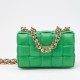 Bottega Veneta Chain Cassette Bag In Green Calfskin