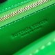 Bottega Veneta Chain Cassette Bag In Green Calfskin