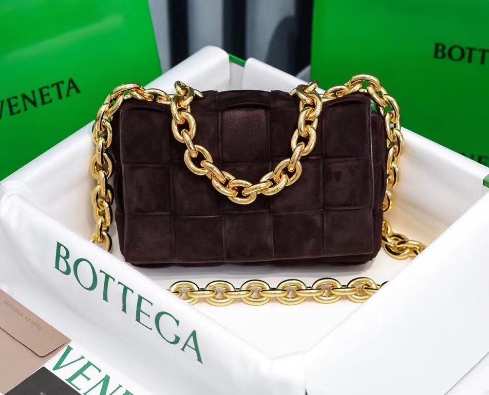 Bottega Veneta Chain Cassette Bag In Fondant Suede