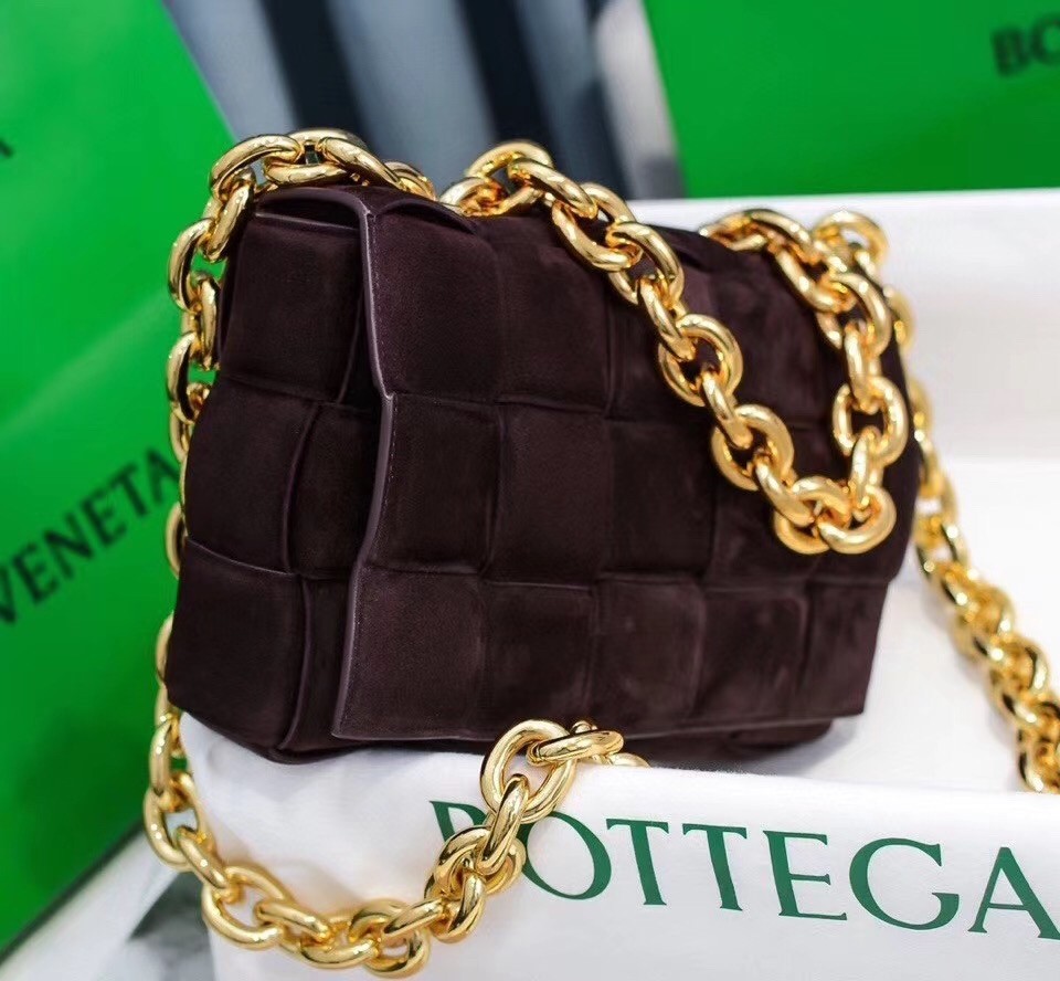 Bottega Veneta Chain Cassette Bag In Fondant Suede