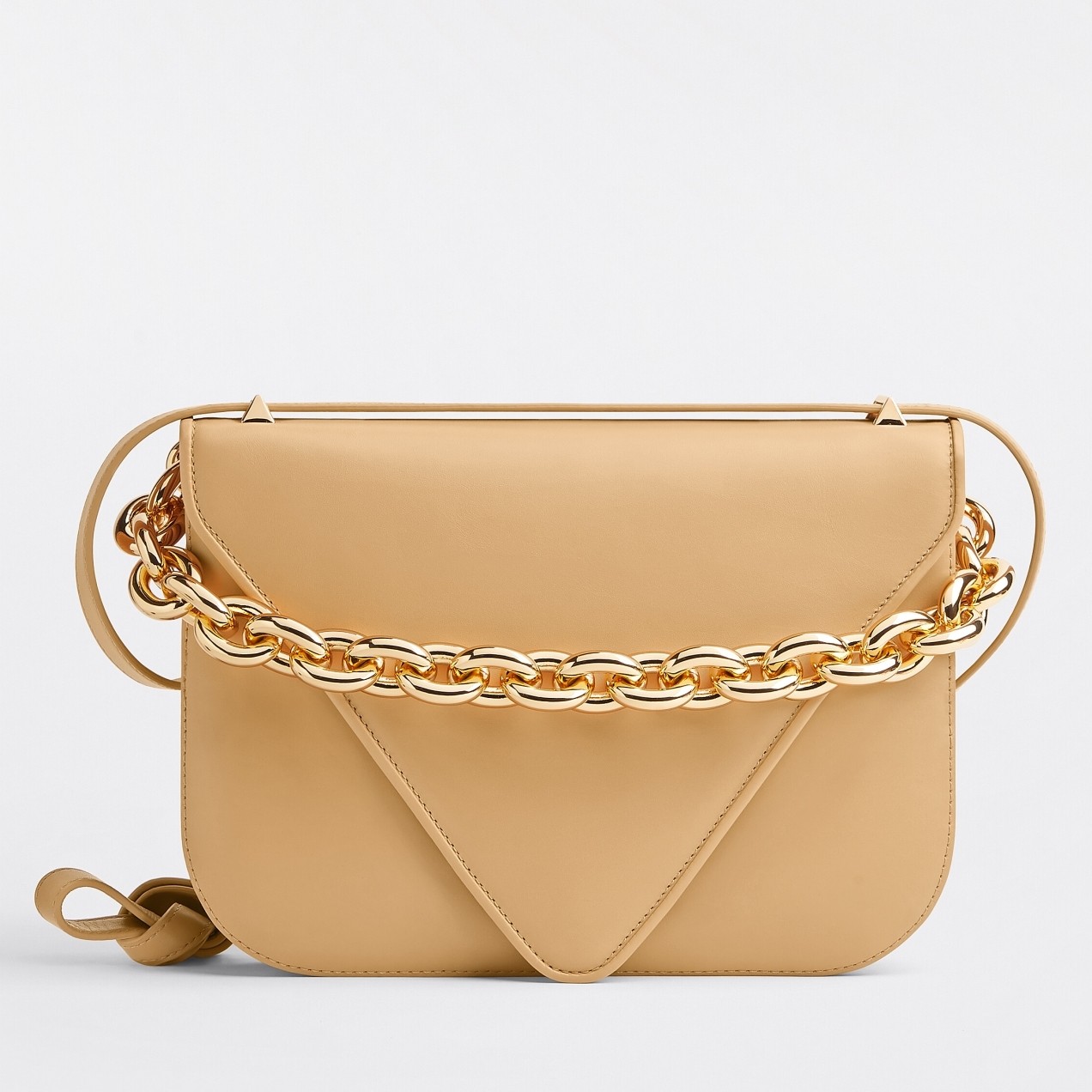 Bottega Veneta Mount Small Bag In Almond Calfskin