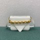 Bottega Veneta Mount Small Bag In White Calfskin