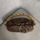 Bottega Veneta The Chain Pouch In Fondente Calfskin