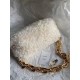 Bottega Veneta The Chain Pouch In White Shearling