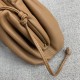 Bottega Veneta The Pouch 20 Clutch In Brown Calfskin