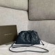 Bottega Veneta The Pouch 20 Clutch In Dark Blue Intrecciato Lambskin