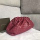 Bottega Veneta The Pouch Clutch In Amaranto Intrecciato Leather