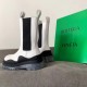 Bottega Veneta BV Tire Chelsea Boots In White Calfskin