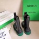 Bottega Veneta BV Tire Chelsea Boots with Green Outsole