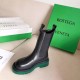 Bottega Veneta BV Tire Chelsea Boots with Green Outsole