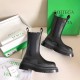 Bottega Veneta BV Tire Chelsea Boots In Black Calfskin