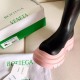 Bottega Veneta BV Tire Chelsea Boots with Pink Outsole