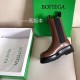 Bottega Veneta BV Lug Chelsea Boots In Brown Calfskin