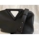 Bottega Veneta Medium Point Top Handle Bag In Black Leather