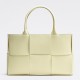 Bottega Veneta Arco Medium Tote In Cream Intrecciato Lambskin