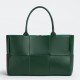 Bottega Veneta Arco Medium Tote In Raintree Intrecciato Lambskin