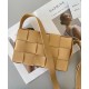 Bottega Veneta Cassett Bag In Beige Intrecciato Lambskin