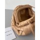 Bottega Veneta Mini Pouch In Beige Intrecciato Lambskin