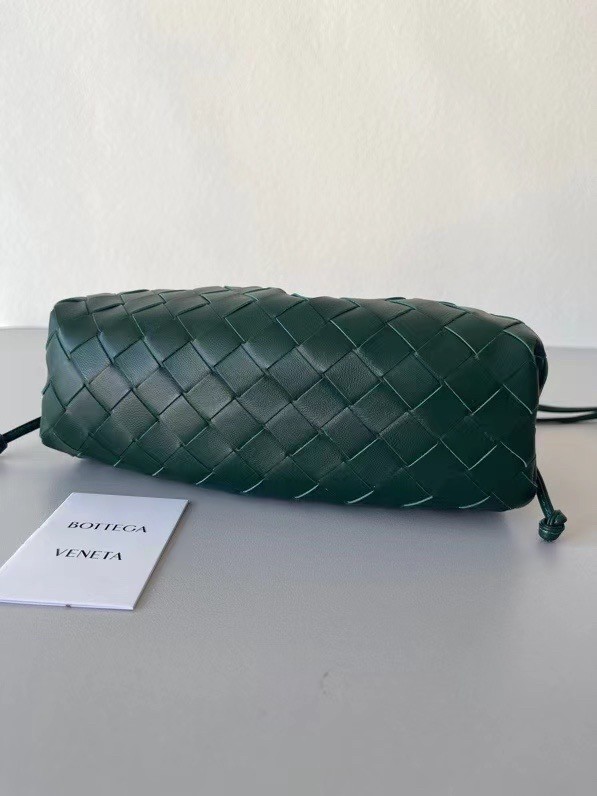 Bottega Veneta Mini Pouch In Raintree Intrecciato Lambskin