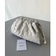 Bottega Veneta Mini Pouch In White Intrecciato Lambskin