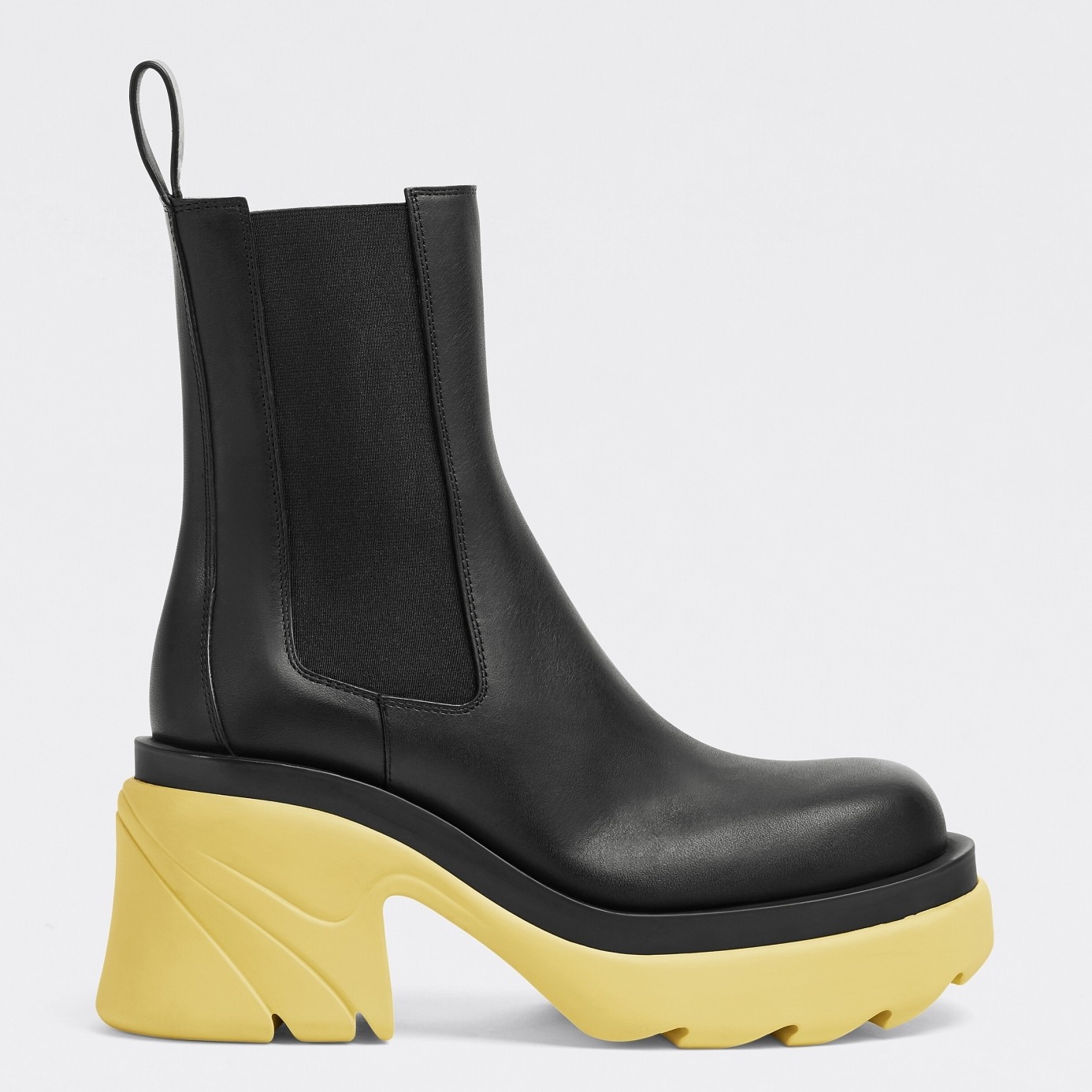 Bottega Veneta Flash Chelsea Boots with Yellow Outsole