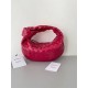 Bottega Veneta BV Jodie Mini Bag In Red Intrecciato Patent Leather