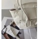 Bottega Veneta Mini Arco Bag In White Intrecciato Leather