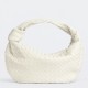 Bottega Veneta BV Jodie Small Bag In White Intrecciato Leather