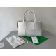 Bottega Veneta Arco Small Tote In White Grained Leather