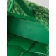 Bottega Veneta Arco Tote In Green Intrecciato Shearling