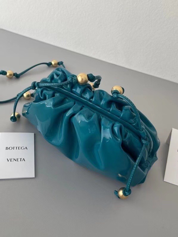 Bottega Veneta Mini Pouch In Blaster Patent Leather