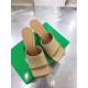 Bottega Veneta Stretch Mules 90mm In Beige Lambskin