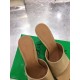 Bottega Veneta Stretch Mules 90mm In Beige Lambskin