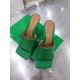 Bottega Veneta Stretch Mules 90mm In Green Lambskin