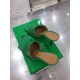 Bottega Veneta Stretch Mules 90mm In Green Lambskin