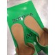 Bottega Veneta Stretch Mules 90mm In Green Lambskin