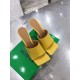 Bottega Veneta Stretch Mules 90mm In Yellow Lambskin