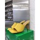 Bottega Veneta Stretch Mules 90mm In Yellow Lambskin