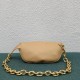 Bottega Veneta The Belt Chain Pouch In Almond Nappa Leather