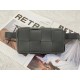 Bottega Veneta Cassette Belt Bag In Black Intrecciato Leather