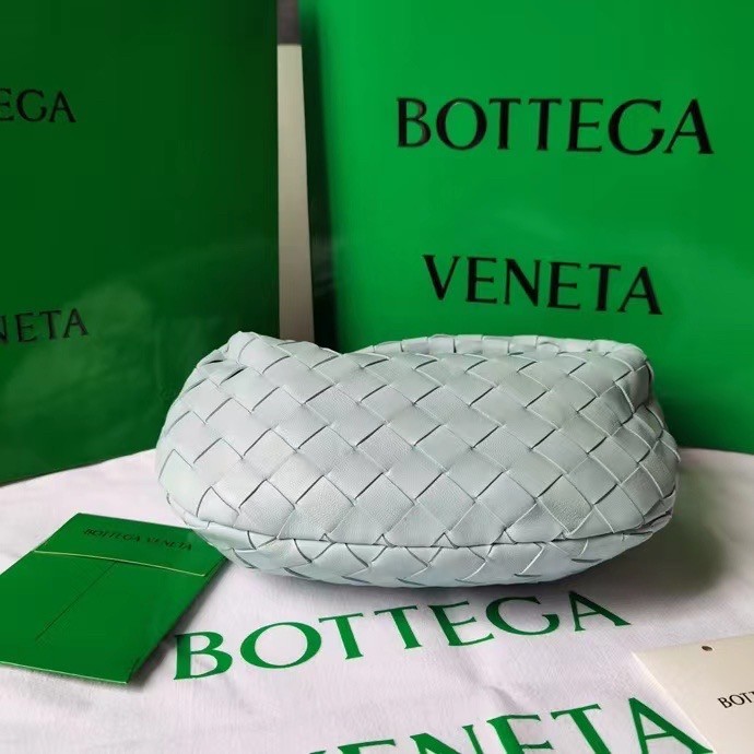 Bottega Veneta BV Jodie Mini Bag In Teal Washed Intrecciato Lambskin