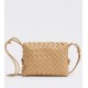 Bottega Veneta Small Loop Bag In Beige Intrecciato Lambskin