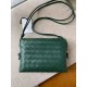 Bottega Veneta Small Loop Bag In Raintree Intrecciato Lambskin