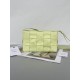 Bottega Veneta Cassett Bag In Lemon Wrinkled Calfskin